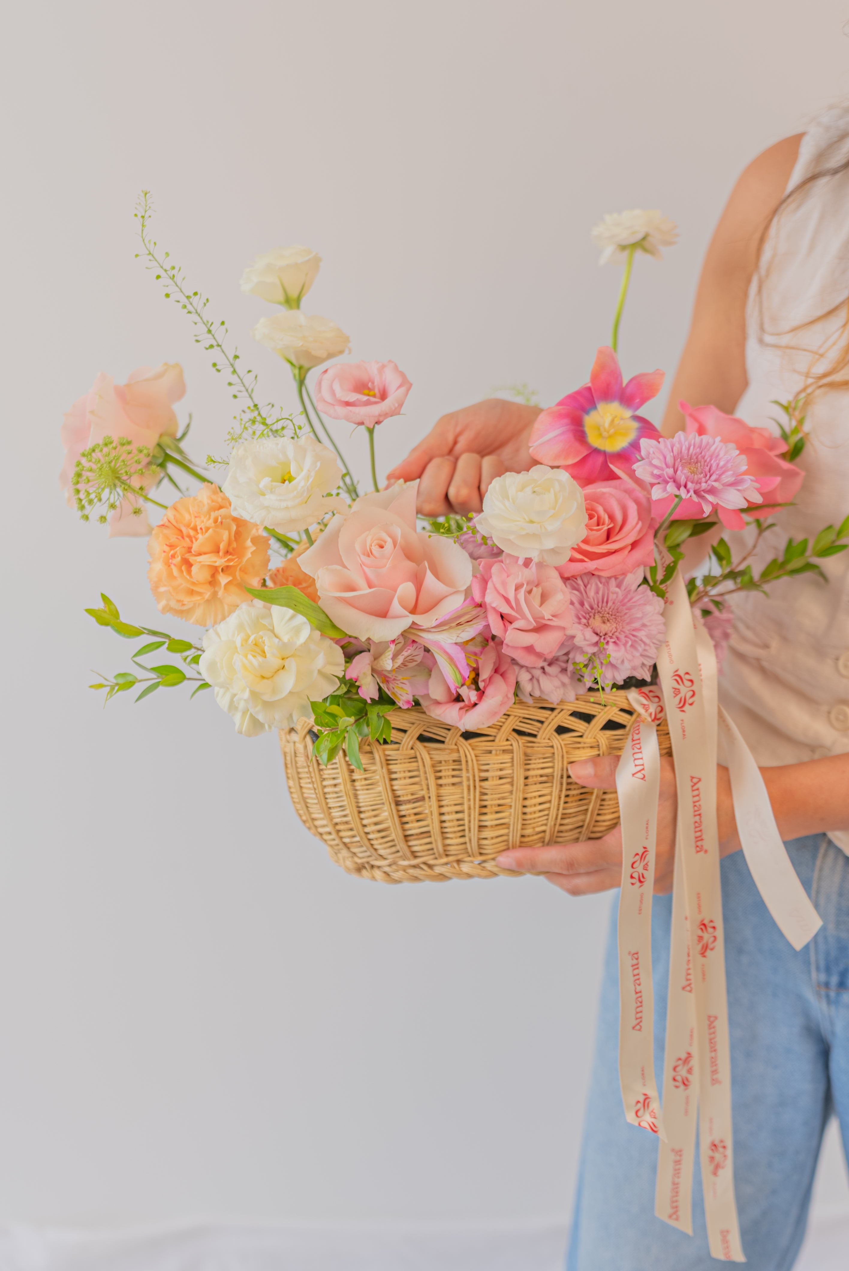 Canasta Amor que florece