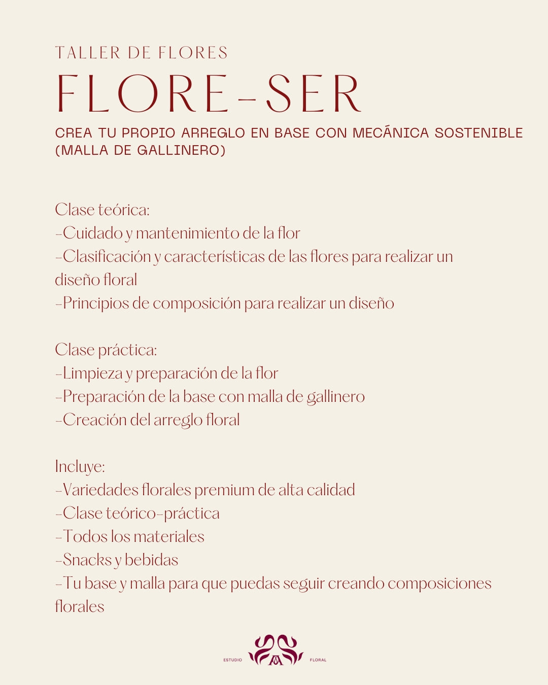 Taller Jueves 29 enero - Armado de arreglo en base